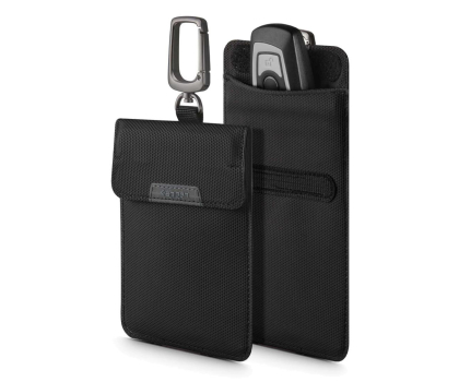 Lokalizator i komunikator Spigen Pouch Keyless RFID Signal Blocker Klatka Faradaya czarny
